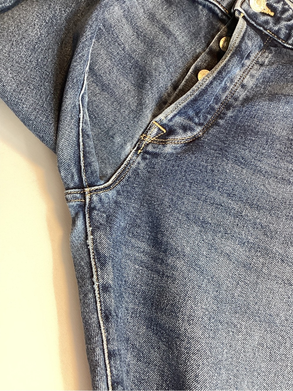 Buck Mason Maverick Slim Straight Blue Jeans - Picture 4 of 8